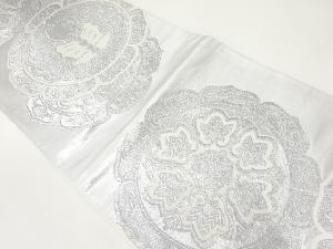 アンティーク　蝶に花模様織出し袋帯（材料）